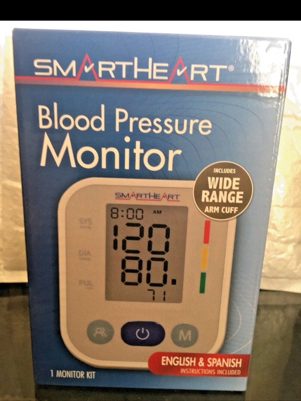 SmartHeart Blood Pressure Monitor - Blue